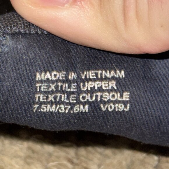 Michael KorsEspadrille Hastings Canvas Slip Navy Blue Shoes Women’s Size 7.5 - Picture 8 of 8